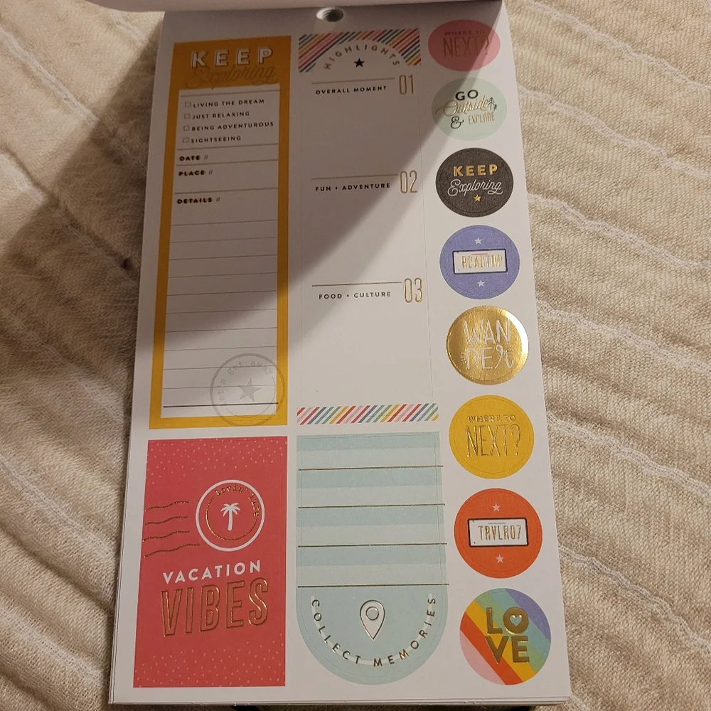 The Happy Planner TRAVEL Sticker Sheets